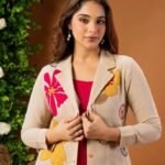Elegant Floral Cotton Flax Co-Ord Set