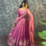 Royal Embroidered South Tissue Lehenga Set