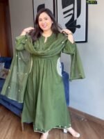 Green Velly Pure Cotton Suit Set - Image 6