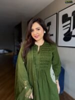 Green Velly Pure Cotton Suit Set