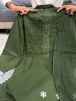 Green Velly Pure Cotton Suit Set - Image 4